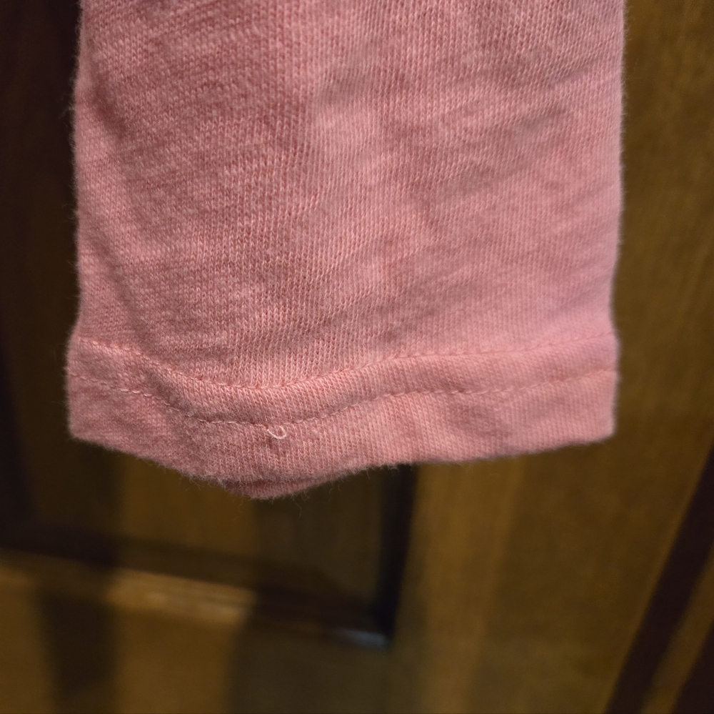 Pink V-Neck Long Sleeve Top - Picture 4 of 13